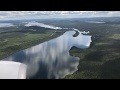 Approach and landing Kiruna airport Sweden