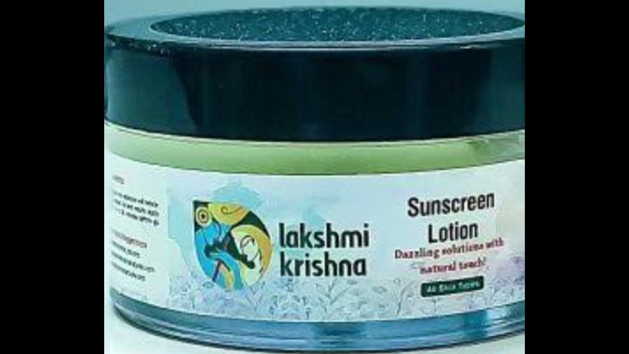 LAKSHMI KRISHNA SUNSCREEN LOTION REVIEW IN TAMIL YouTube
