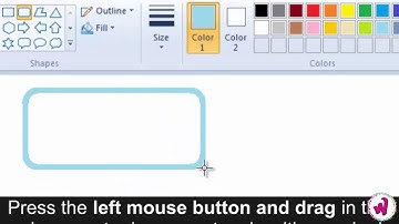 Class 3 | Ch 4 | Drawing a Rounded Rectangle in MS-Paint