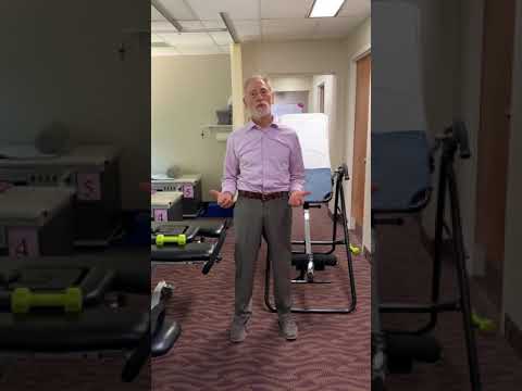 Hip Rehabilitation on inversion table