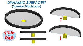 Dynamic SURFACES during motion | Speaker Diaphragm | SolidWORKS Animation Assembly Tutorial