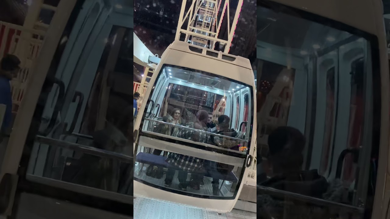 WHAT A VIEW 2022😍On Giant Wheel Ride🤪winter wonderland+city lights Uk 🇬🇧🎄