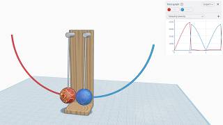 Tinkercad Sim Lab Newton's Cradle - Newton's 3rd Law