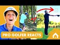 LPGA Star Reacts to Golf Fails #golfbloopers