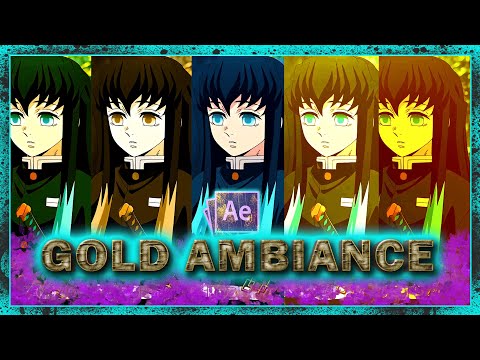 how to make gold ambiance in after effect | after effect tutorial beginner
