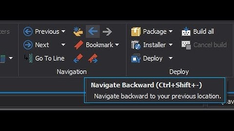 Navigate Backward (and Forward) in PowerShell Studio