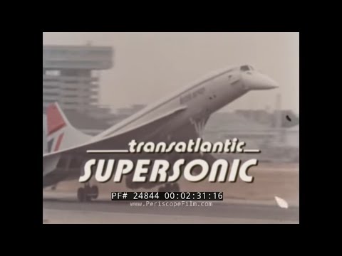 BRITISH AIRWAYS CONCORDE SUPERSONIC JET PROMOTIONAL FILM 24844