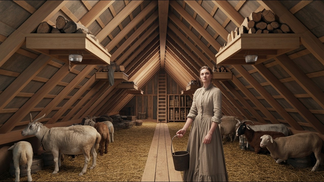 Settlers Mocked the Widow for Keeping Her Livestock Into the Roof — Until the Blizzard Took All Barn