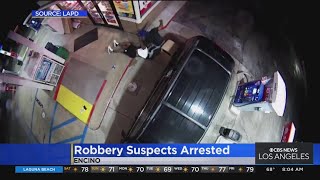 Two arrested for violent robbery in Encino