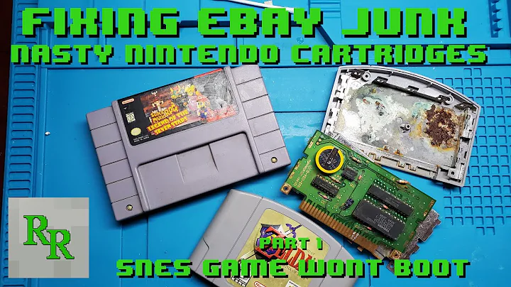 SNES Cart Won't Boot - Nasty Nintendo Cartridges Part 1 - Fixing Ebay Junk