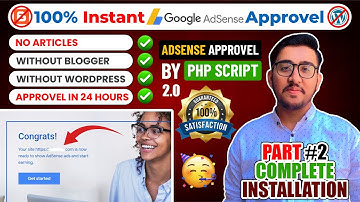 100% AdSense Approval PHP Script (Without Articles) | Complete Website Installation - Part #2