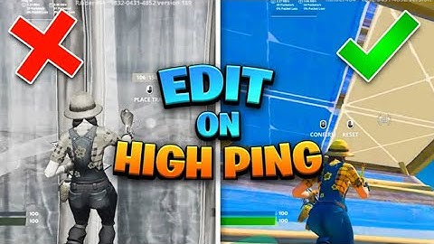 How to edit on high ping in under 3 minutes 🤩
