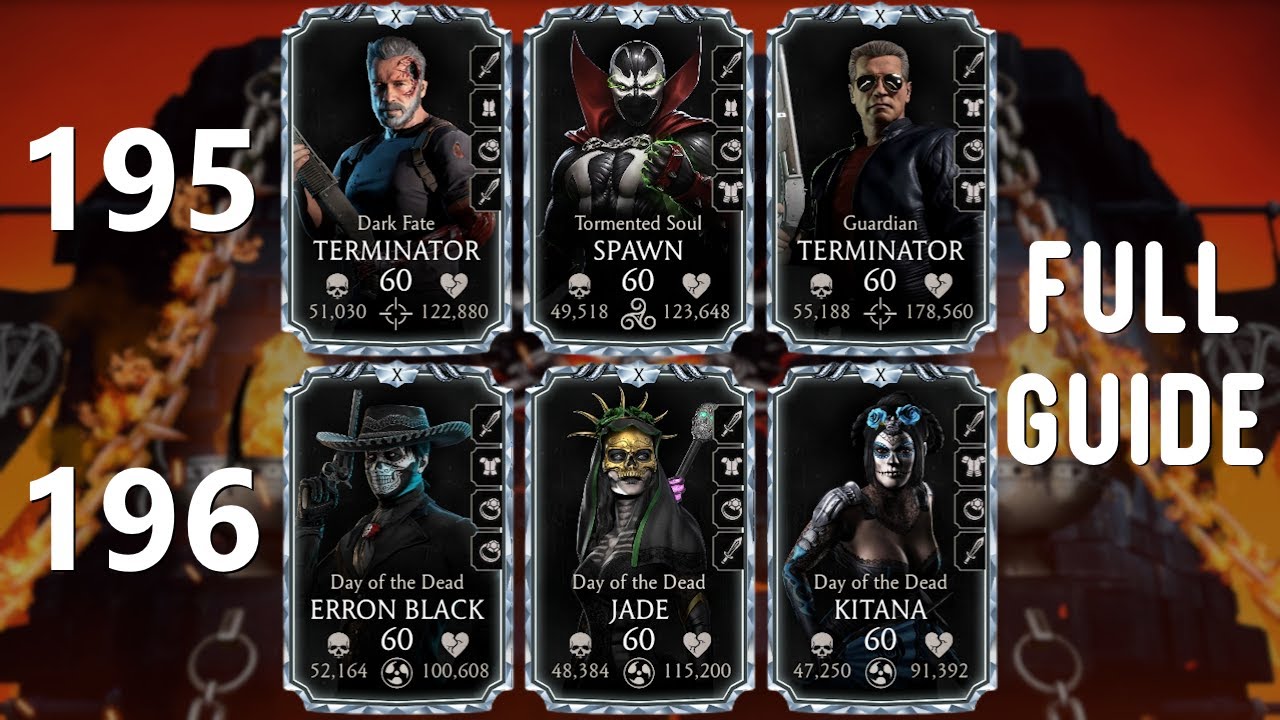 Hellspawn Fatal Tower Matches 195 & 196 | Full Walkthrough | 3 strategies | MK Mobile 6.3