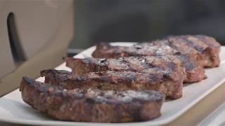 Steaks cooked on a Weber Genesis II