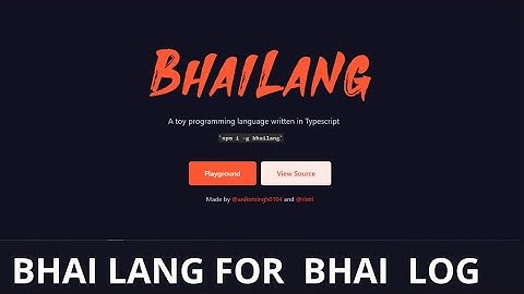 #codewithmehnaz || Bhailang New Programming Language | Bhailang tutorial for APNE BHAI LOG part 1