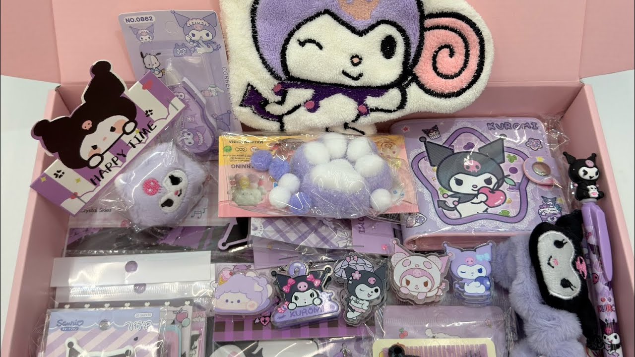 Let’s pack a 1-scoop order for Leslie💜#sanrio #luckyscoop #kawaii #mysterybox #kuromi 