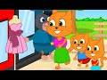 Família de Gatos - Venda De Compras Desenho Infantil em Português Brasil