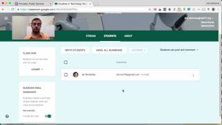 Setting up Google Classroom email summaries for guardians