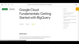 Google Cloud Fundamentals: Getting Started with BigQuery(Lab)