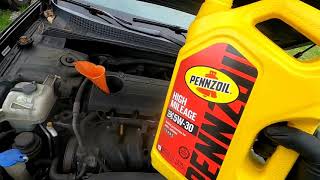 2009 HYUNDA SONATA OIL CHANGE 2009 Hyundai Sonata Oil