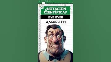 TRUCO para quitar notación científica en Excel #shorts #excel #excelgratis #opofimatica
