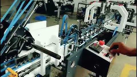 GK-650CA Crash Lock Bottom Folder Gluer with Aligner for Coffee Cup Sleeve Making