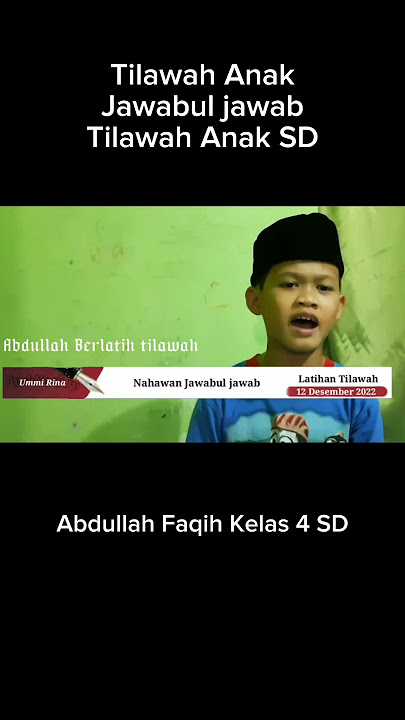 Sedap Anak SD ini baca Quran, Semoga jadi Anak Sholeh, Anak SD Beprestasi, juara Qiroah SD
