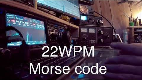 Morse code || 22 WPM | 5 letters in 1 group