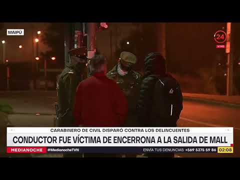 Hombre sufrió encerrona a la salida de mall: carabinero de civil disparó a ladrones