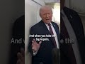 Trump explains the dark bruise on his left hand