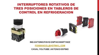 INTERRUPTORES ROTATIVOS DE TRES POSICIONES PARA USO EN TABLEROS DE CONTROL ELECTRICO