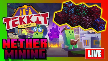 TEKKIT SMP 11 - Nether Mining Is OP?