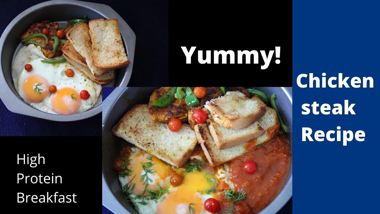 Chicken Steak Recipe | High Protein Breakfast |  Chef Albert's Kitchen | CHEF KERALA |