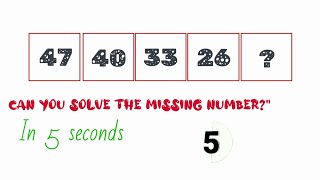 "Crack the Code: Find the Missing Number" |Mind Test | #maths Profile