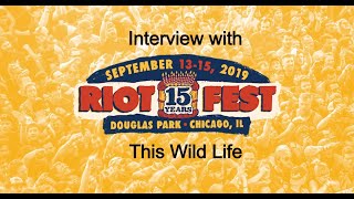 This Wild Life, interview 2, Riot Fest