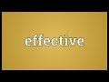Effective Meaning