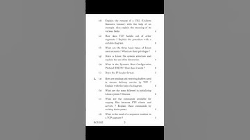 #Shorts BCS-052 DECEMBER 2021 Question Paper (Network Programming and Administration)
