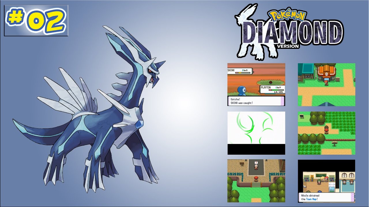 Pokemon Diamond Version Ep.02 - Catching Pokemon