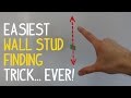 Super Easy Wall Stud & Ceiling Joist Finding Trick Super Easy Wall Stud & Ceiling Joist Finding Trick