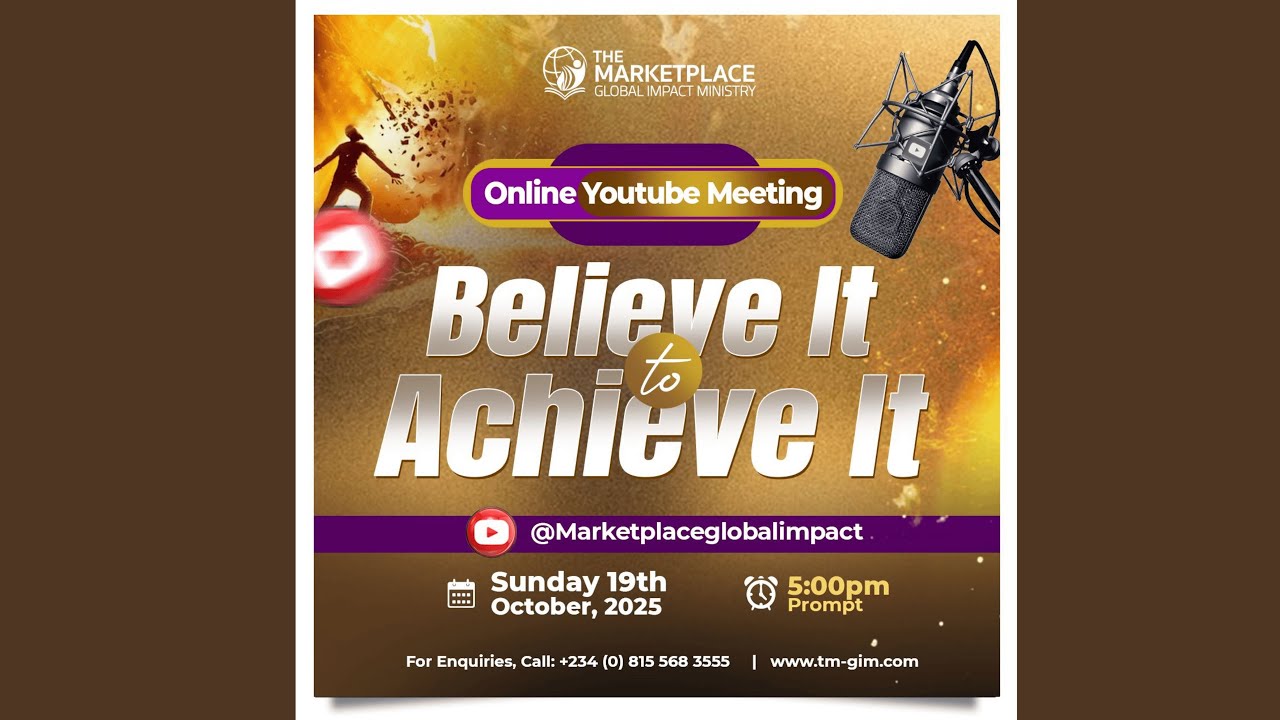 BELIEVE IT TO ACHIEVE IT || DR RALPH AYUA