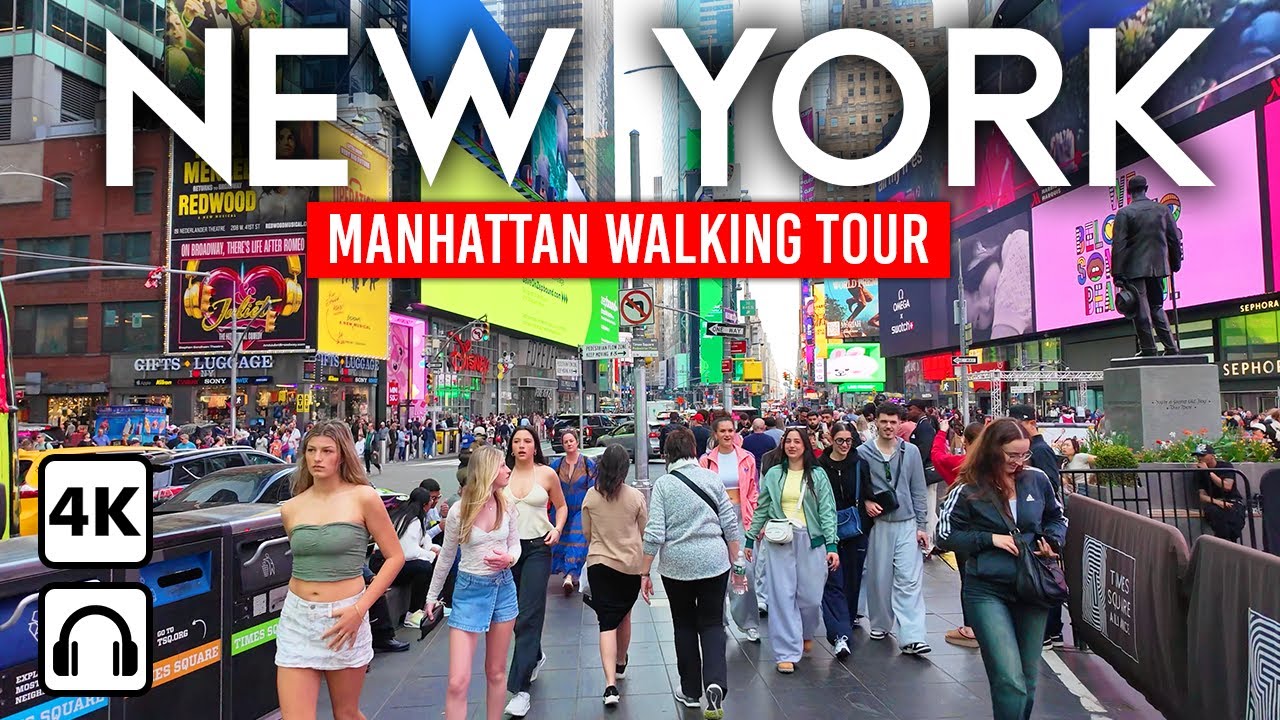 New York, Amerika Serikat | Avenue 6th | Tur Jalan Kaki 4K