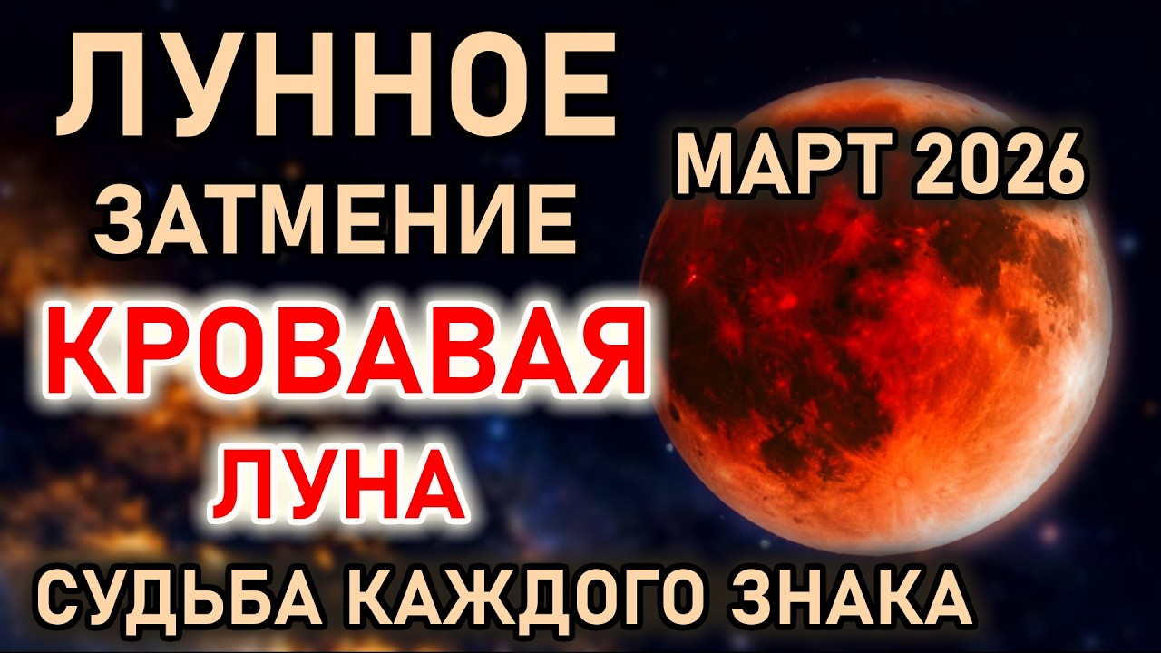 3 марта 2026 Лунное Затмение. Вселенная изменит судьбу, готовьтесь. Прогноз всем Знакам 03.03.2026