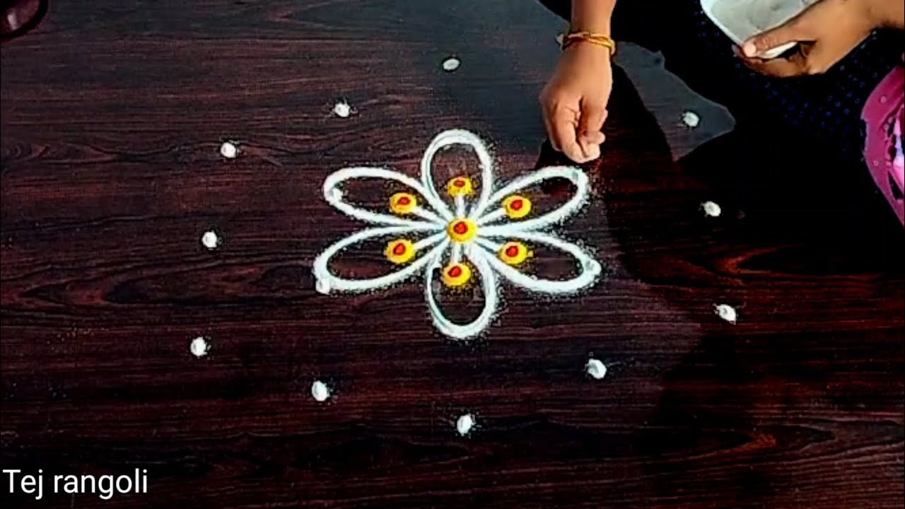 Simple rangoli designs/easy muggulu/kolam designs/rangoli designs/Daily muggulu/small kolams/muggulu