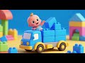 🚛🟦 Baby Truck Builds with Blue Blocks | Nursery Rhymes & Kids Songs 🏗️🎶