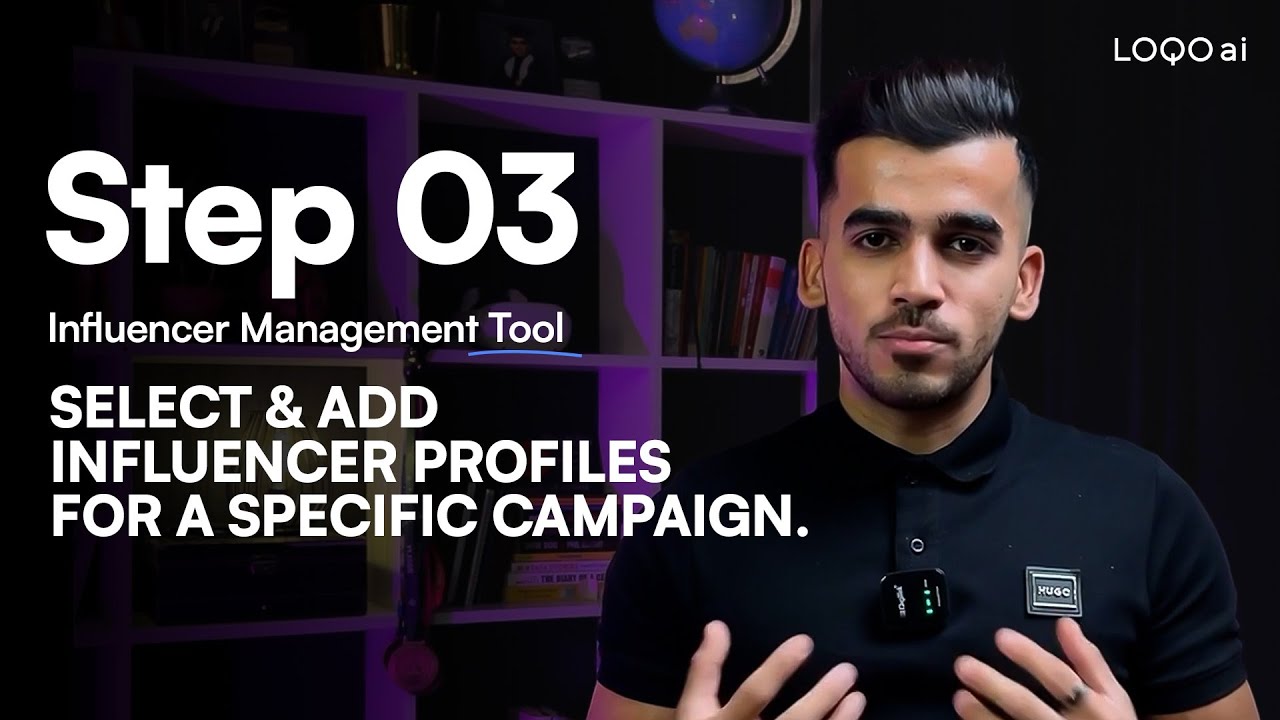 Step 3 - Influencer Management Tool - Select & Add Influencer Profiles for a Specific Campaign