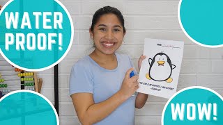 Waterproof Penguin Coloring Page!