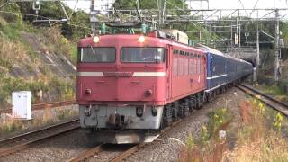 EF81 101牽引24系客車・集約輸送臨時列車(回9510レ) @おごと温泉