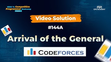 07 | Video Solution | Codeforces | Arrival of the General | Functions in C