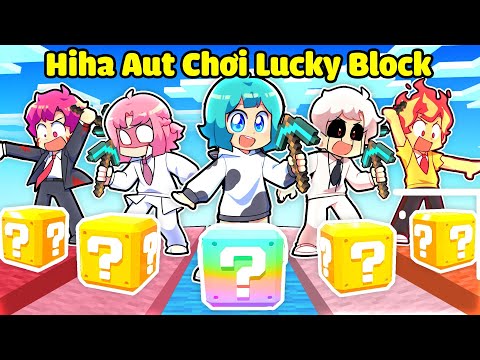 YUMMIE CHO LÀNG HIHA AUT CHƠI THỬ LUCKY BLOCK TRONG MINECRAFT*HIHA AUT LUCKY BLOCK 🤣🤩