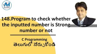 148. Program to Check if a Number is a Strong Number | C Programming in Telugu